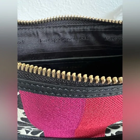 Kate Spade ♠️ Flower Jacquard Stripe Sam Small Convertible Shoulder Bag - Picture 5 of 11